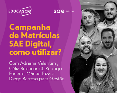 campanha de matriculas sae como utilizar